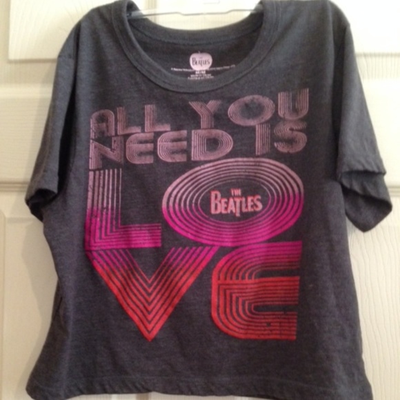 The Beatles Tops - the Beatles short sleeve crop top